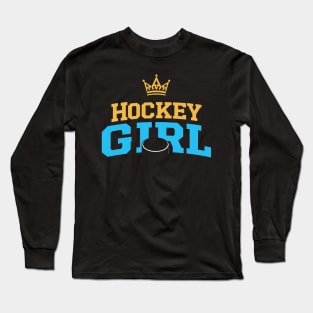 hockey girl Long Sleeve T-Shirt